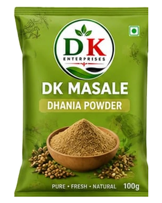 DK Masale Dhania Powder packet